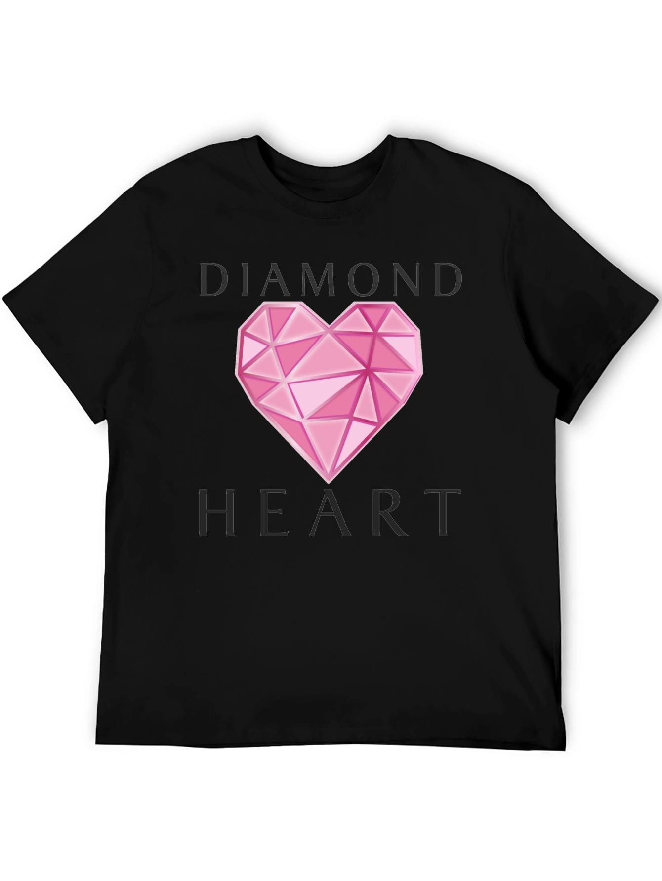 Diamond Heart Graphic T-Shirt - Stylish Casual Wear