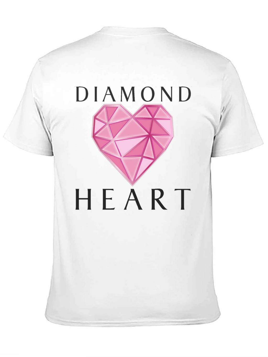 Diamond Heart Graphic T-Shirt - Stylish Casual Wear