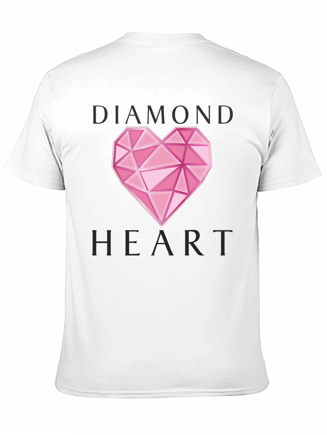 Diamond Heart Graphic T-Shirt - Stylish Casual Wear