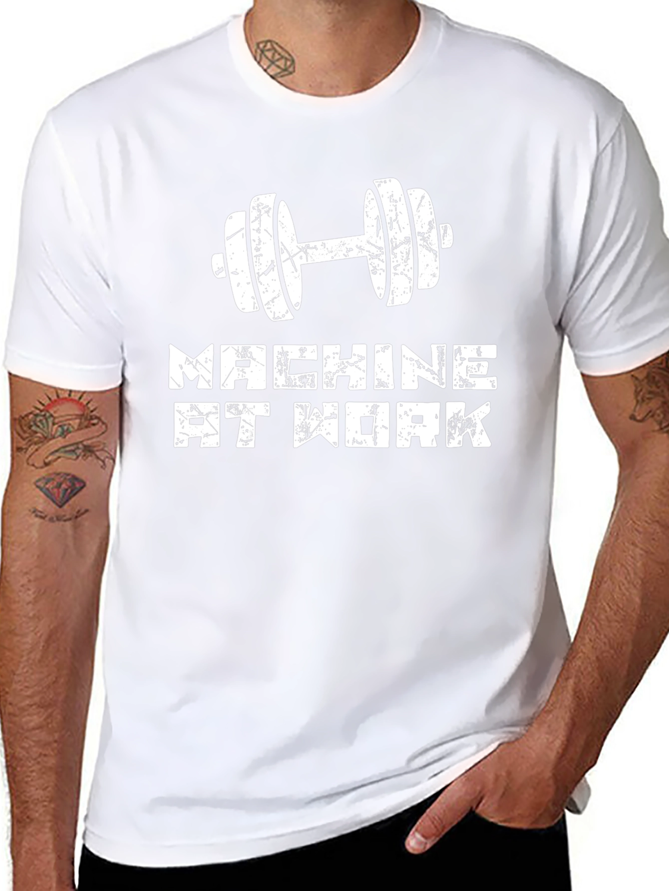 Machine at Work Graphic T-Shirt