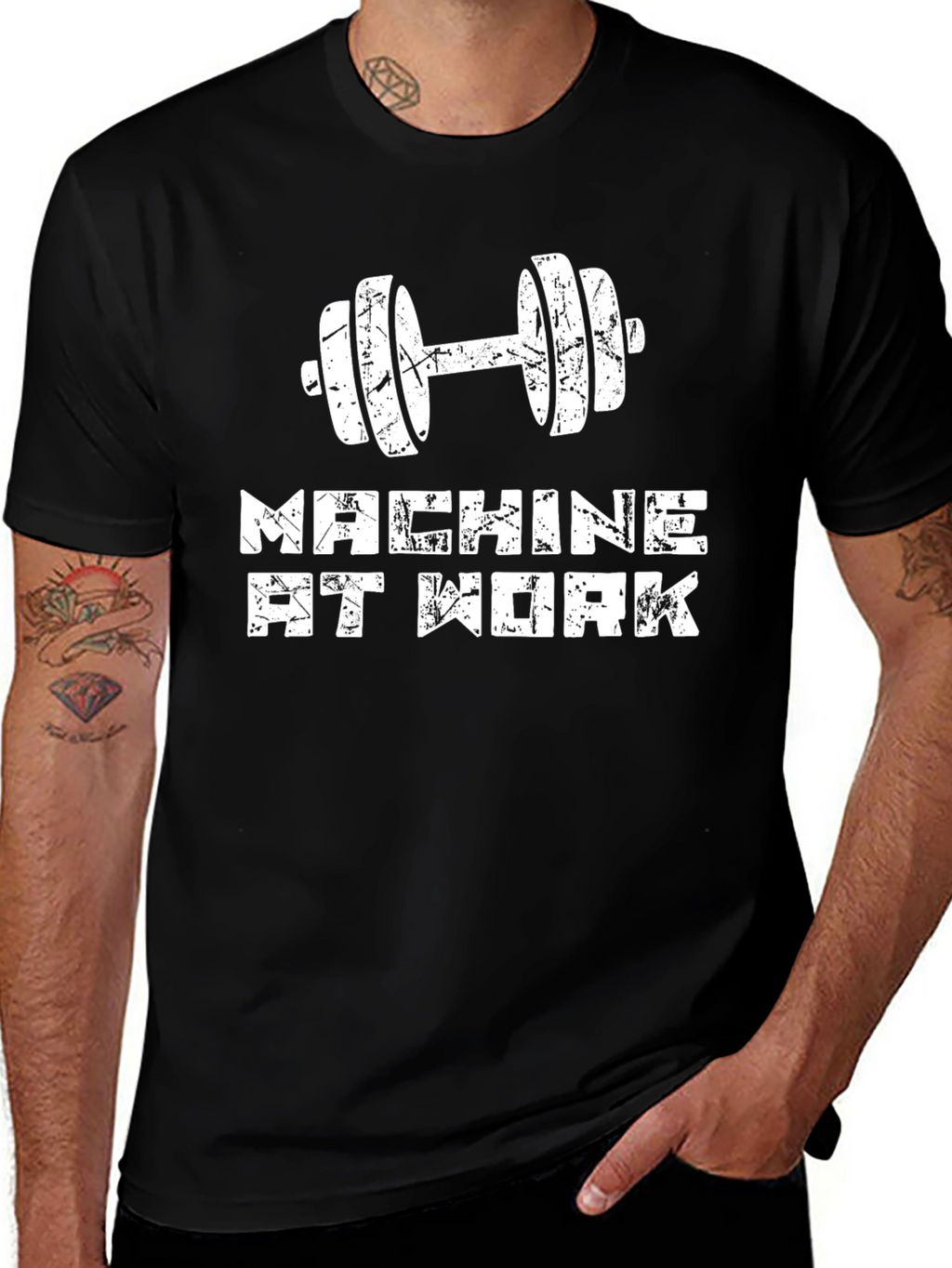 Machine at Work Graphic T-Shirt