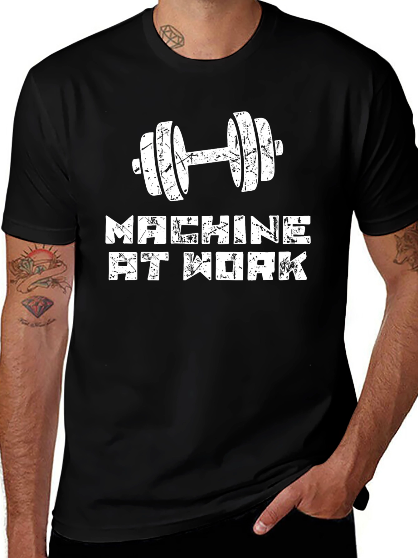 Machine at Work Graphic T-Shirt