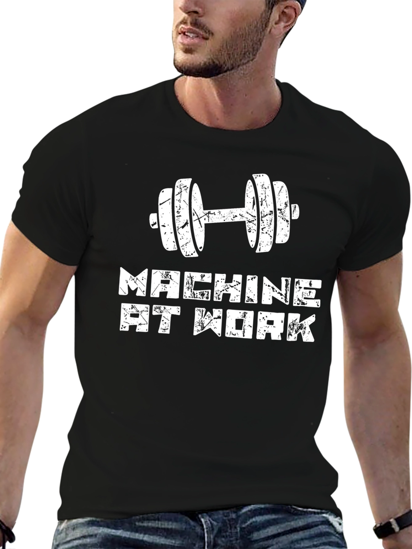 Machine at Work Graphic T-Shirt