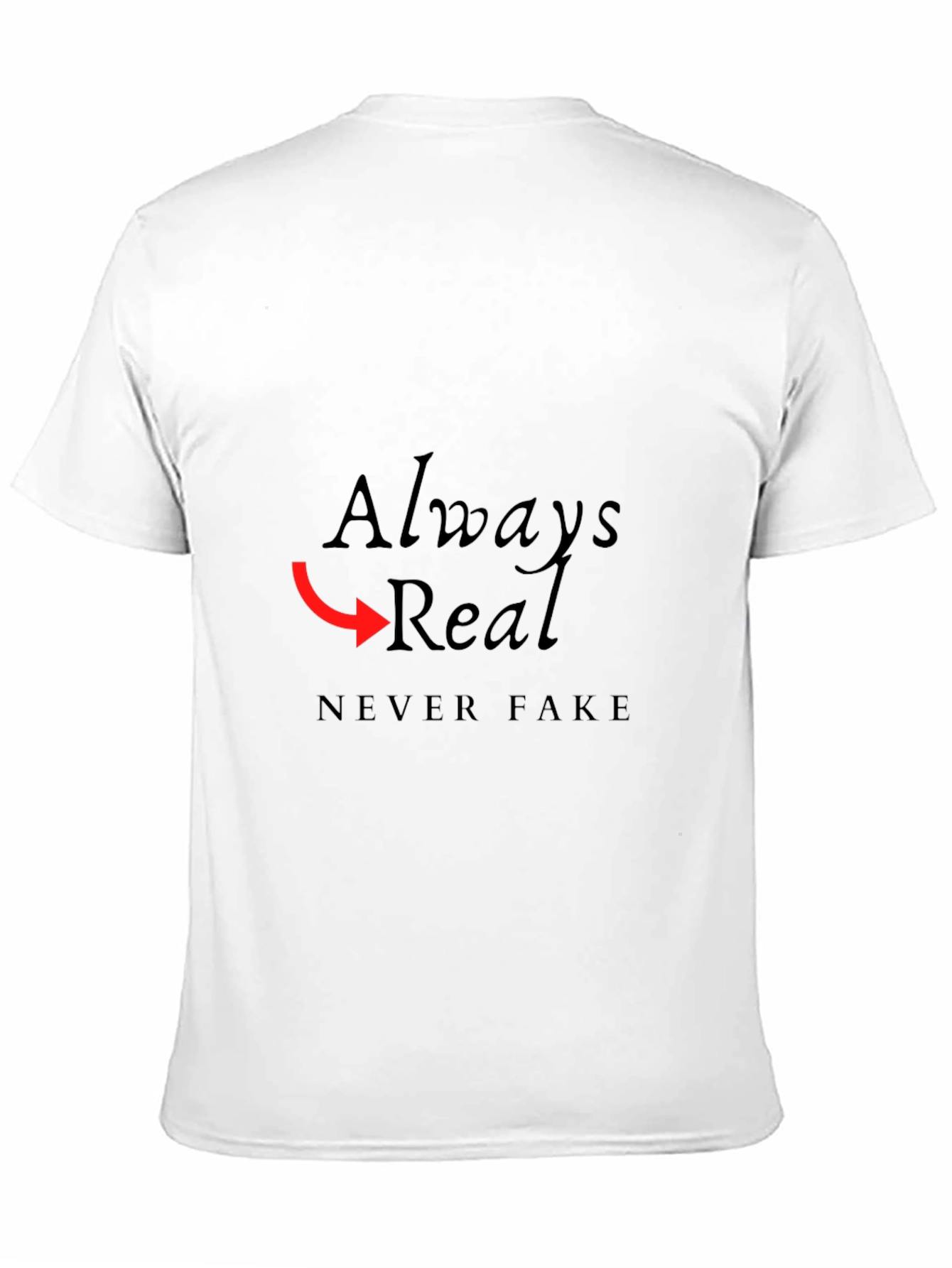 Always Real Graphic Tee - Mens Black T-Shirt