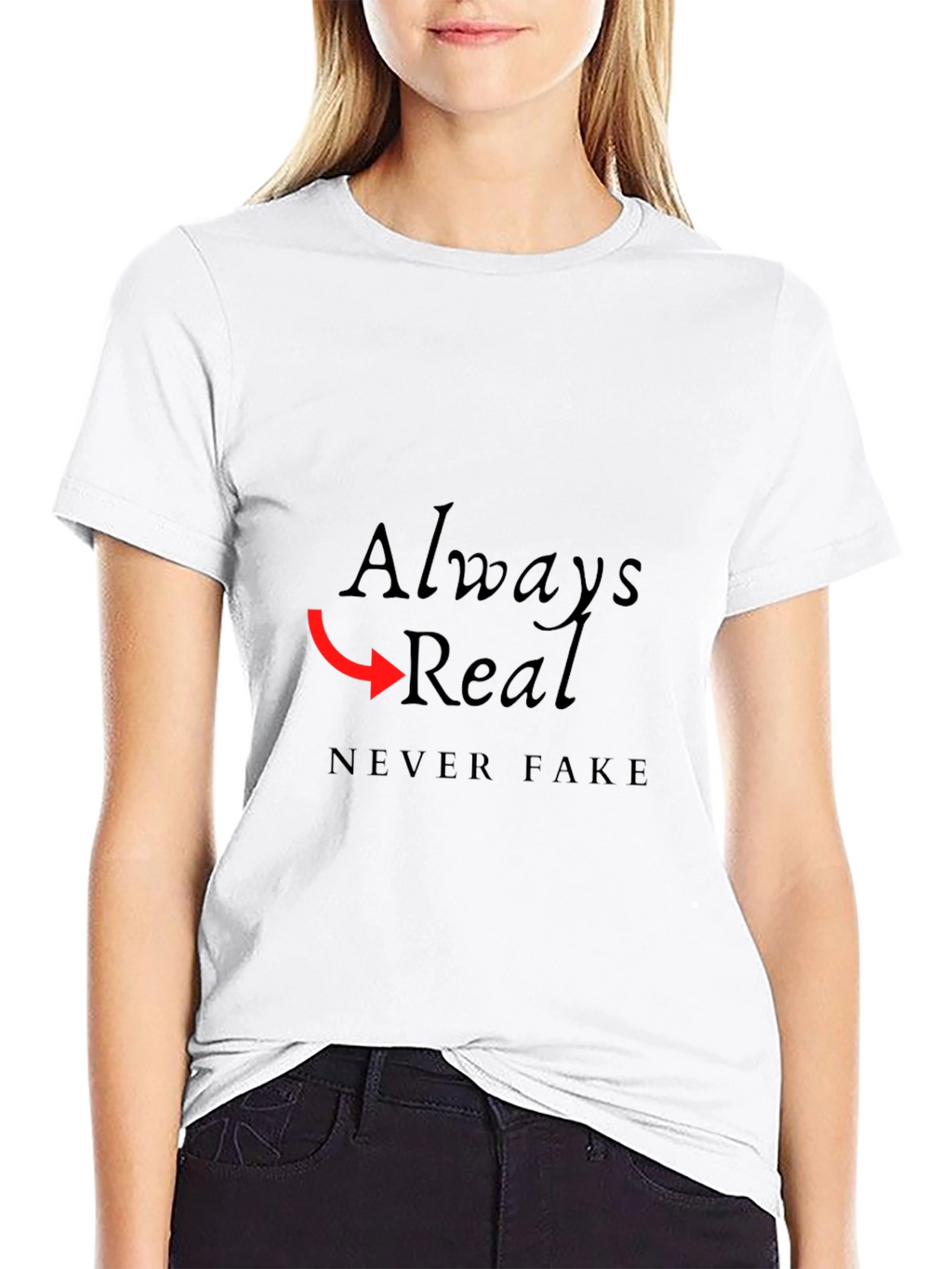 Always Real Graphic Tee - Mens Black T-Shirt