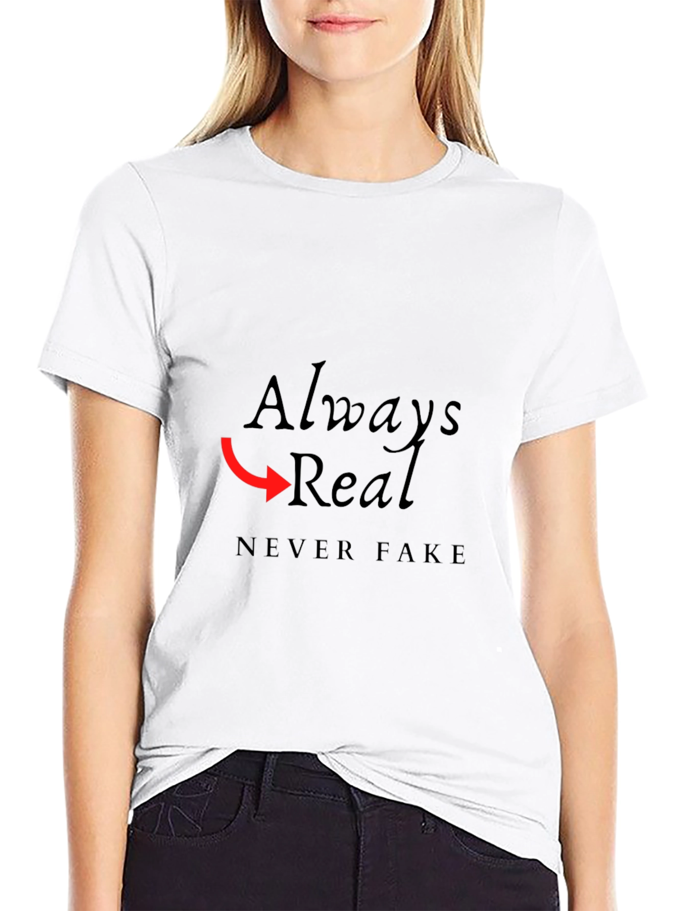 Always Real Graphic Tee - Mens Black T-Shirt