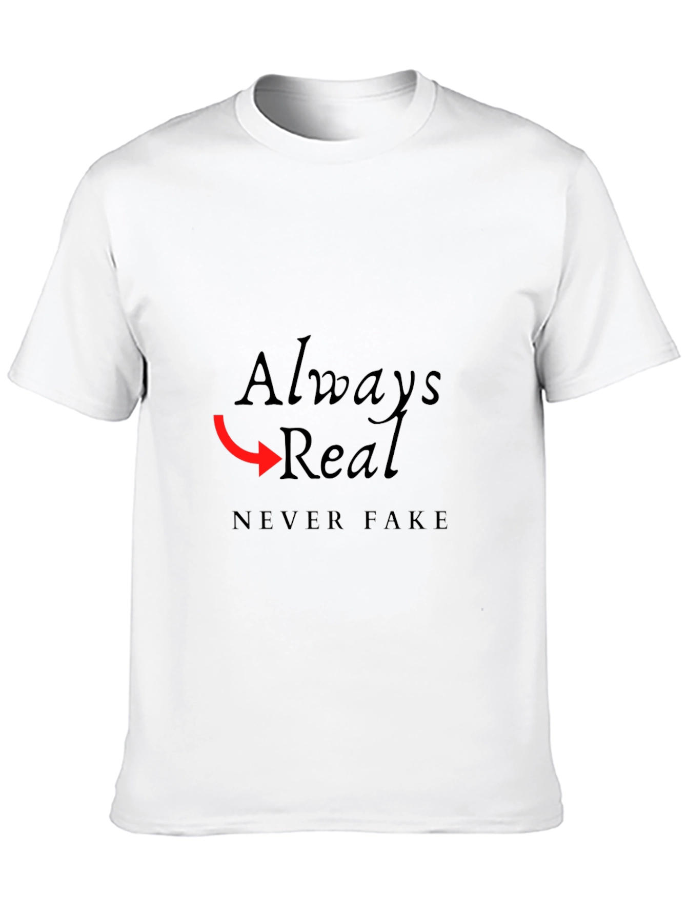 Always Real Graphic Tee - Mens Black T-Shirt