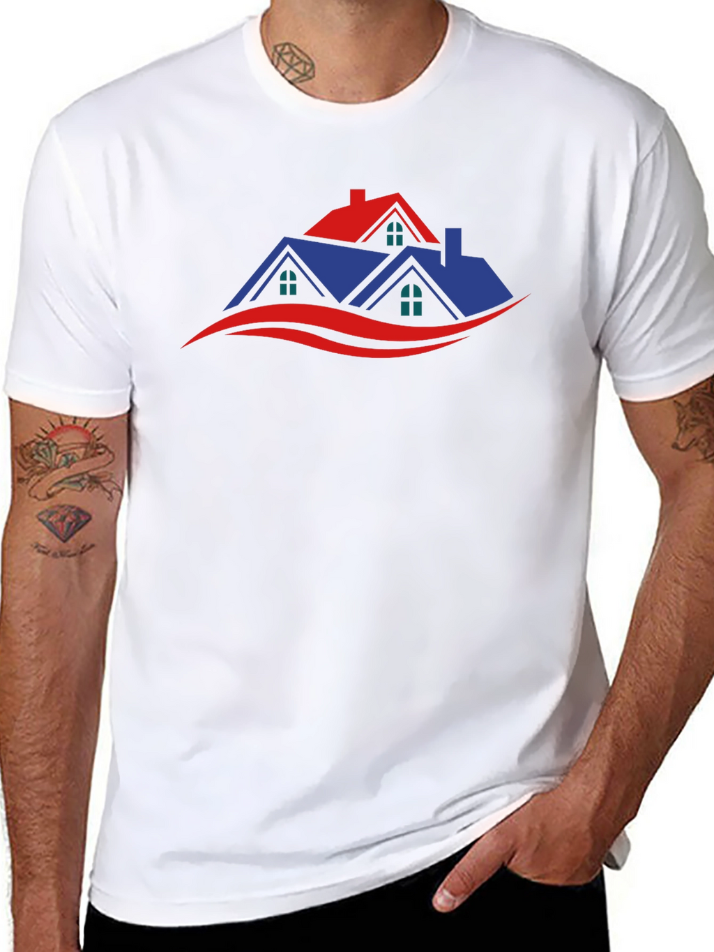 Modern Home Graphic T-Shirt - Stylish & Comfortable