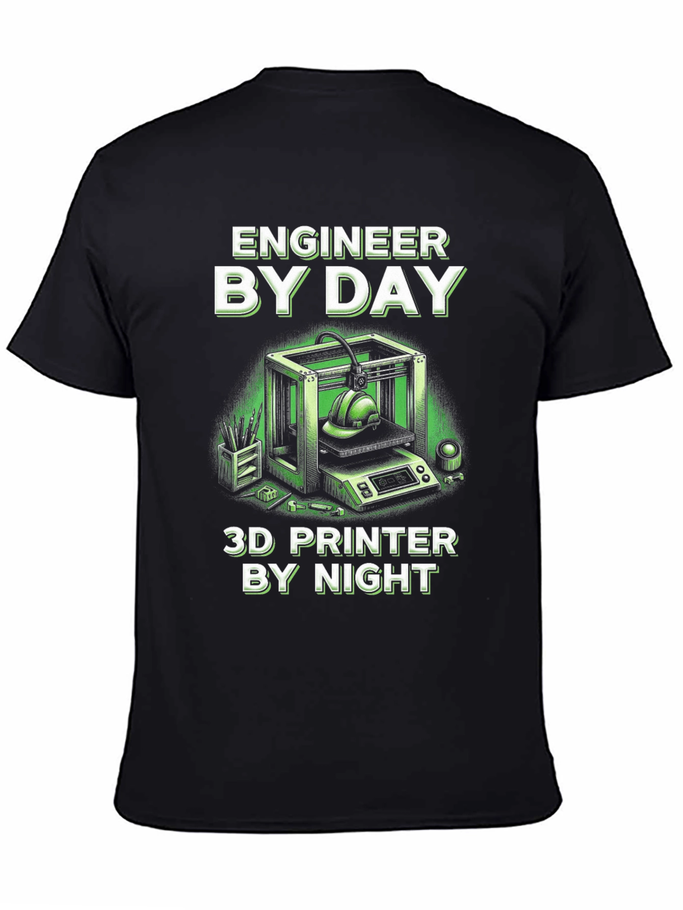 Engineer By Day 3D Printer By Night T-Shirt