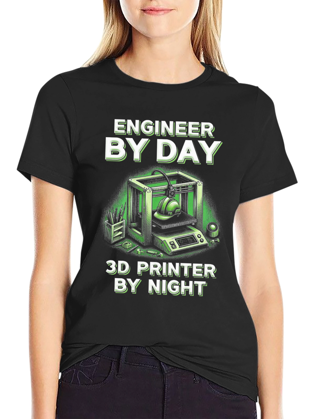 Engineer By Day 3D Printer By Night T-Shirt