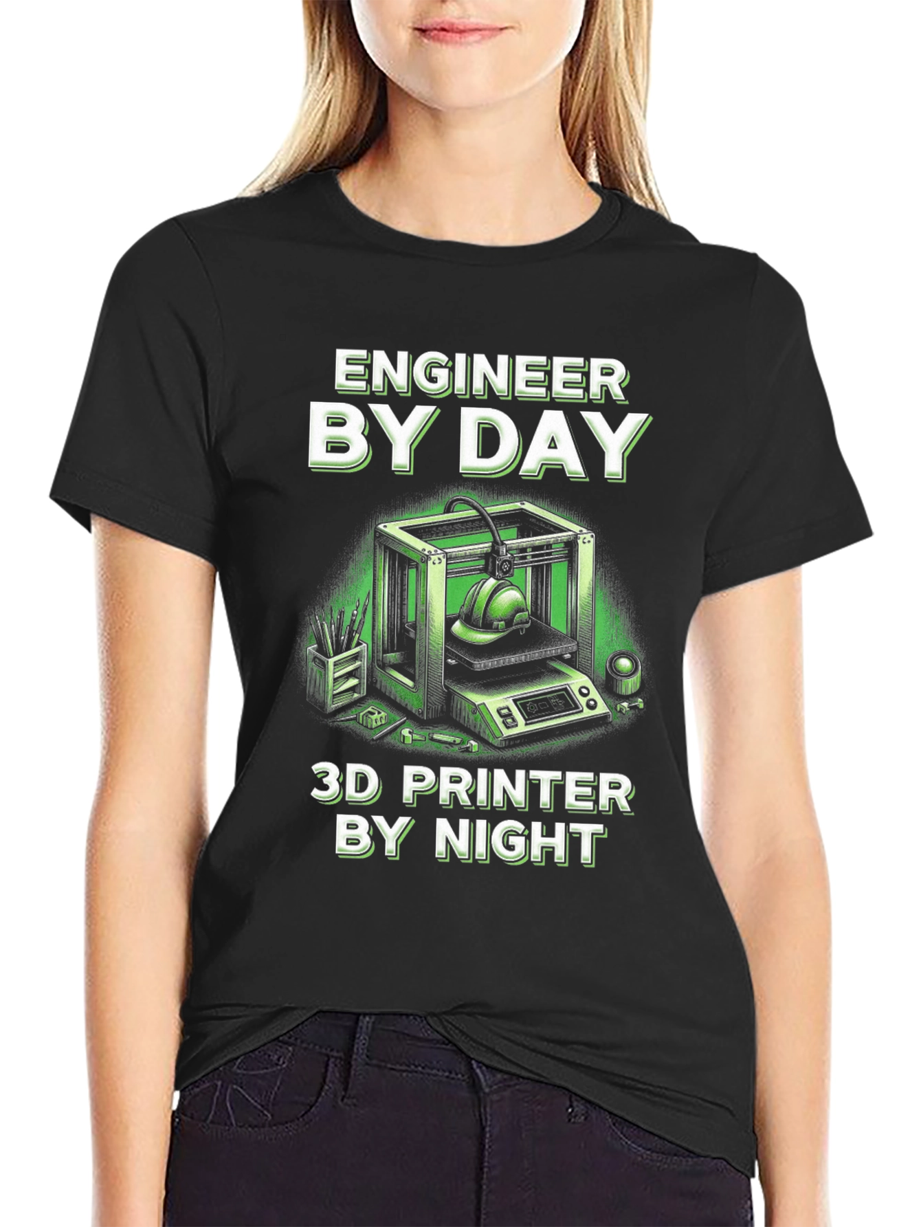 Engineer By Day 3D Printer By Night T-Shirt