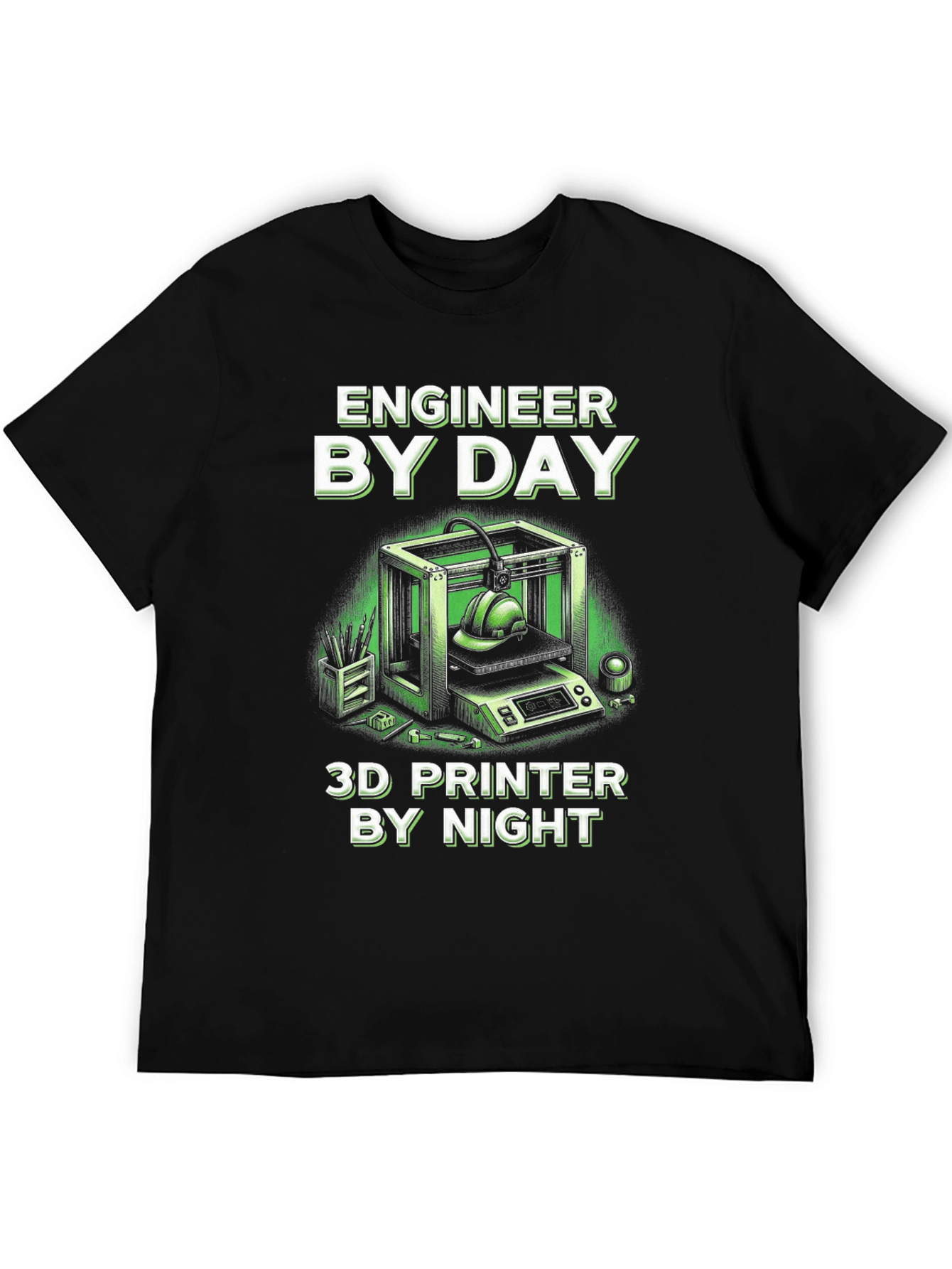 Engineer By Day 3D Printer By Night T-Shirt