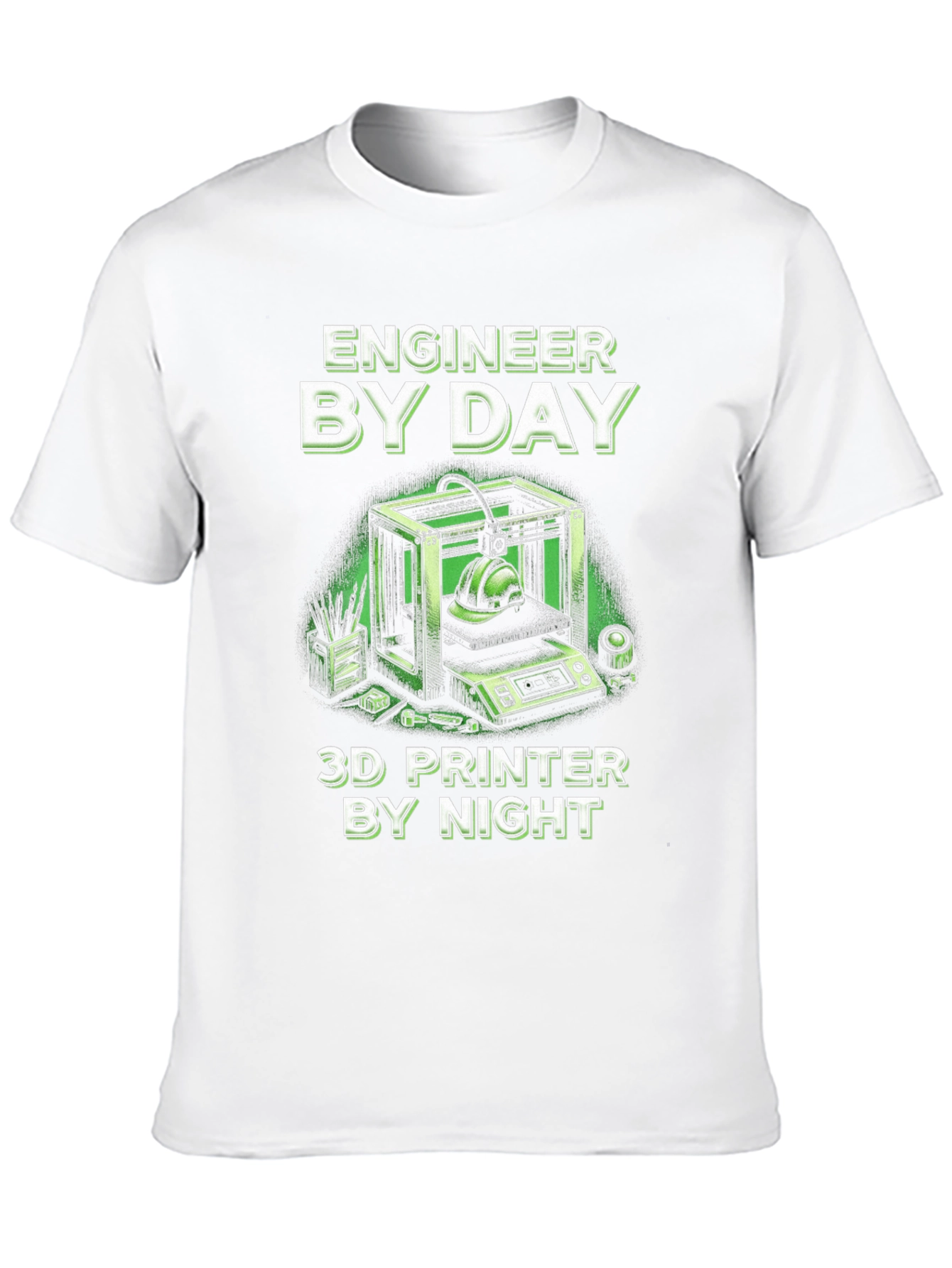 Engineer By Day 3D Printer By Night T-Shirt