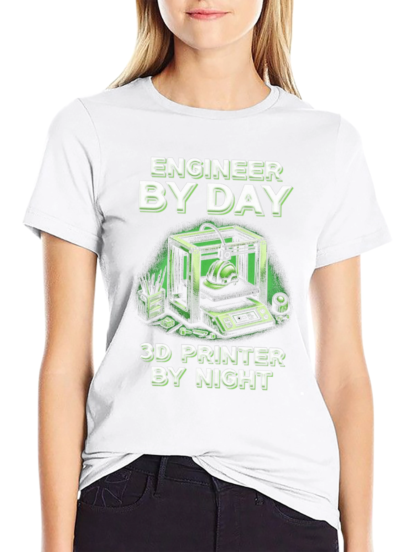 Engineer By Day 3D Printer By Night T-Shirt