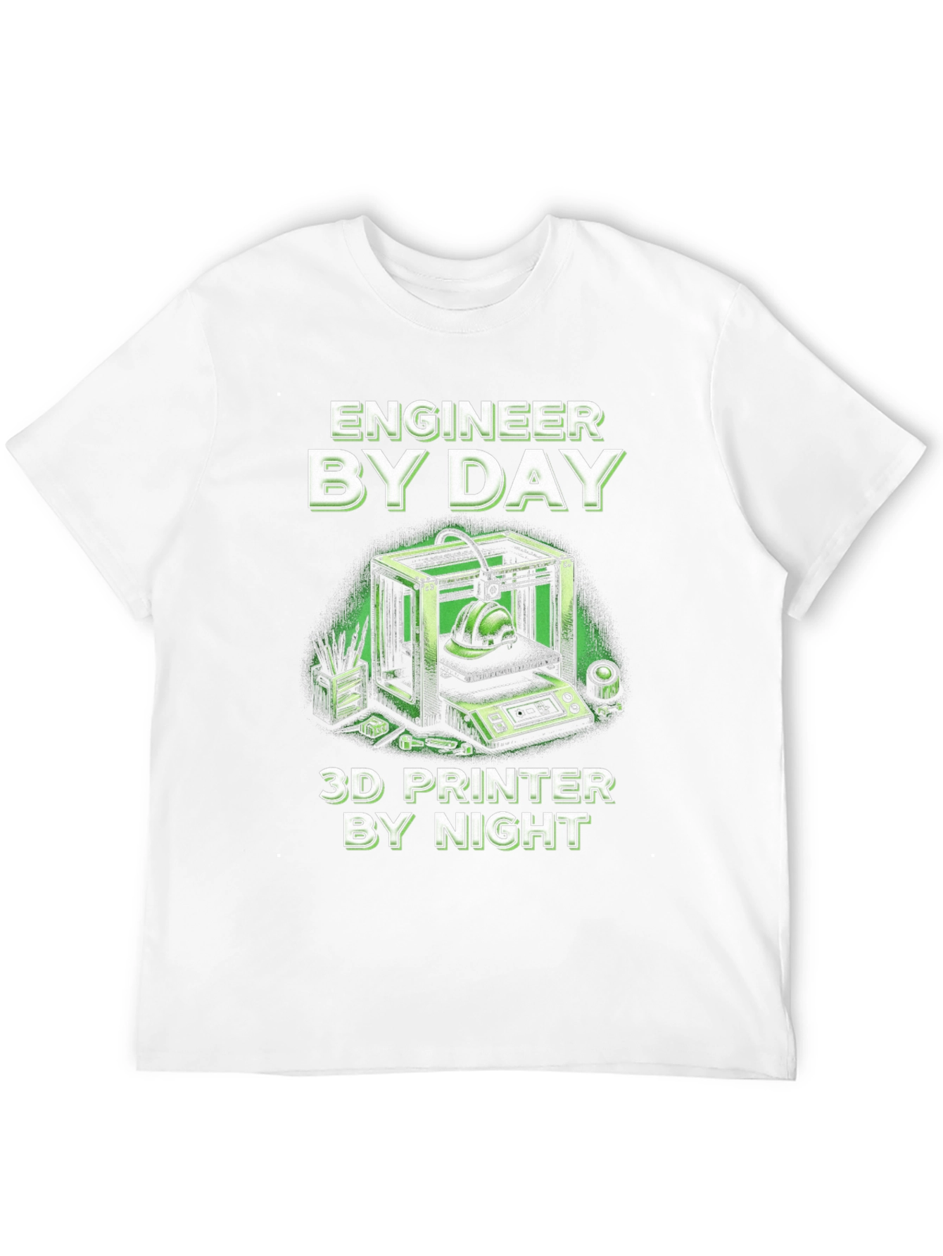 Engineer By Day 3D Printer By Night T-Shirt
