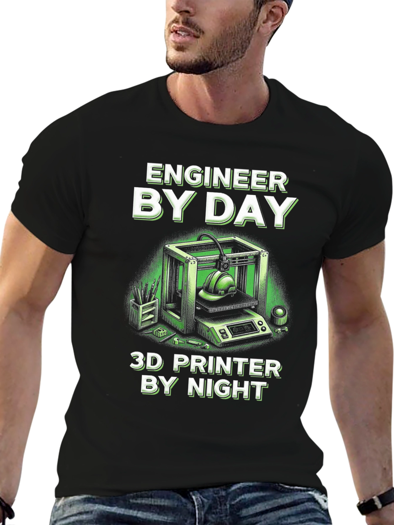 Engineer By Day 3D Printer By Night T-Shirt