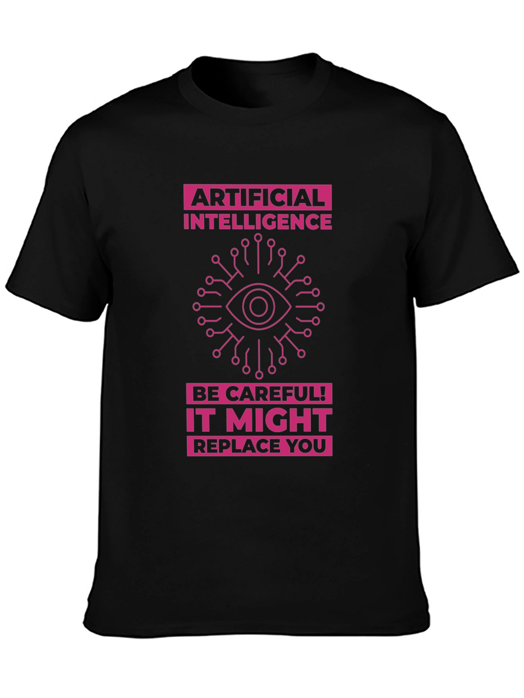 AI Warning T-Shirt - Future Tech Humor