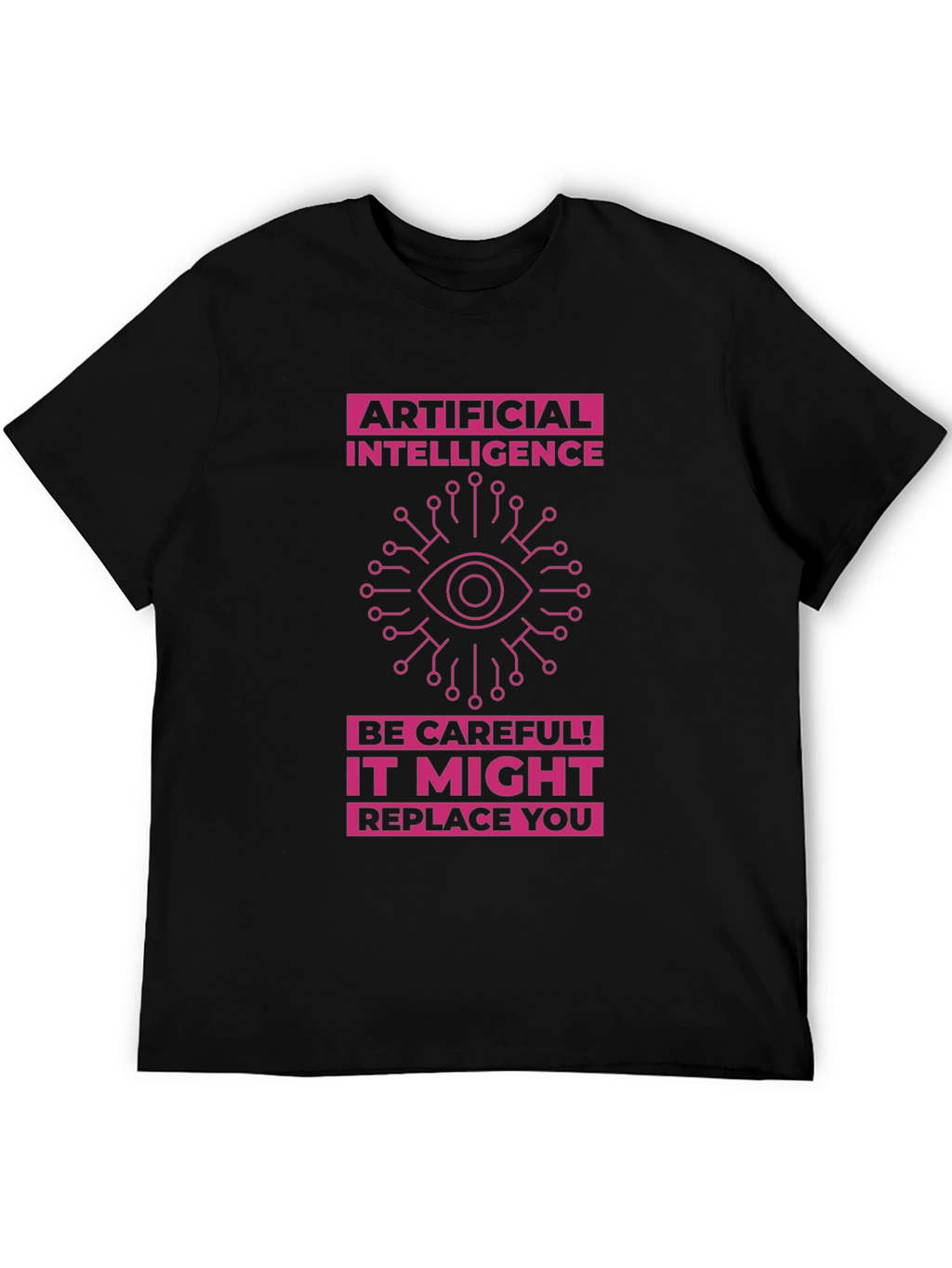AI Warning T-Shirt - Future Tech Humor