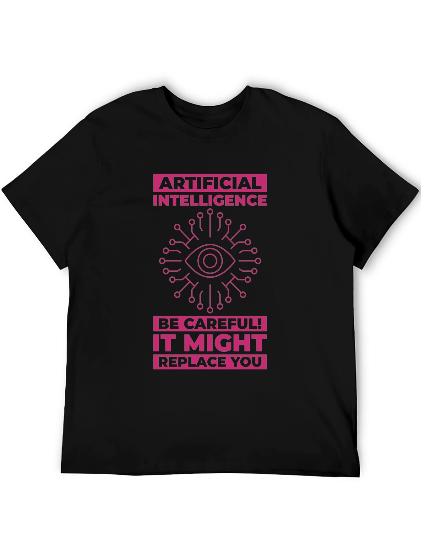 AI Warning T-Shirt - Future Tech Humor