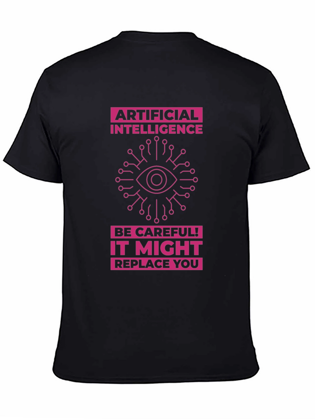 AI Warning T-Shirt - Future Tech Humor