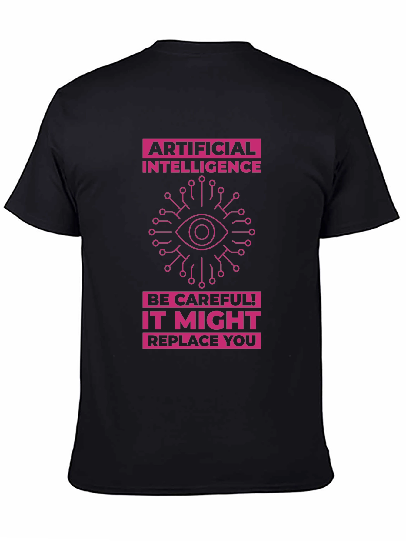 AI Warning T-Shirt - Future Tech Humor