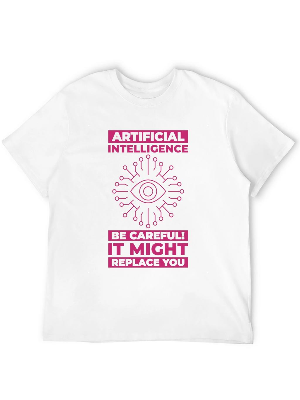 AI Warning T-Shirt - Future Tech Humor