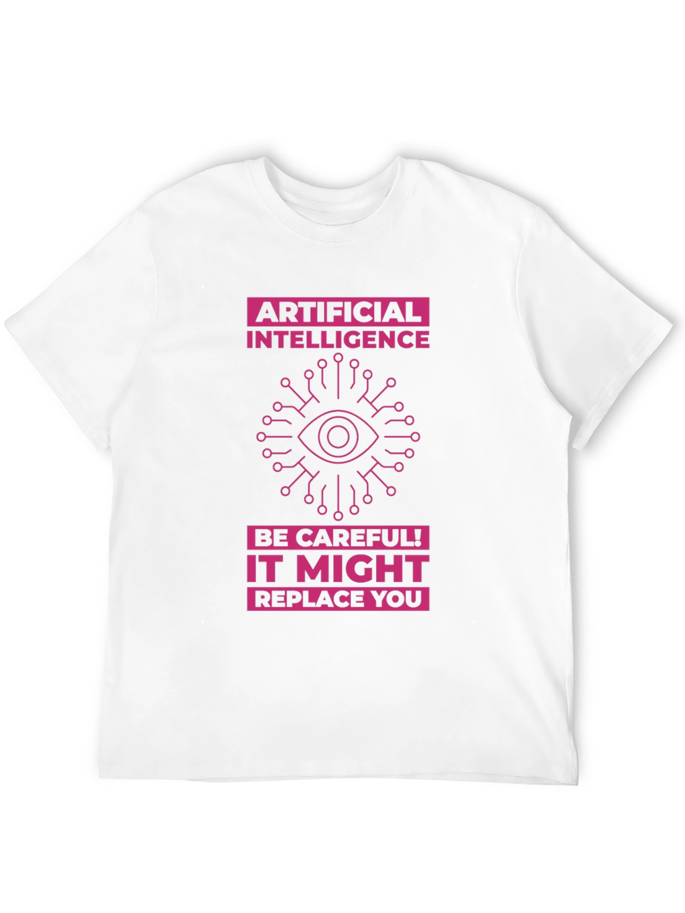 AI Warning T-Shirt - Future Tech Humor