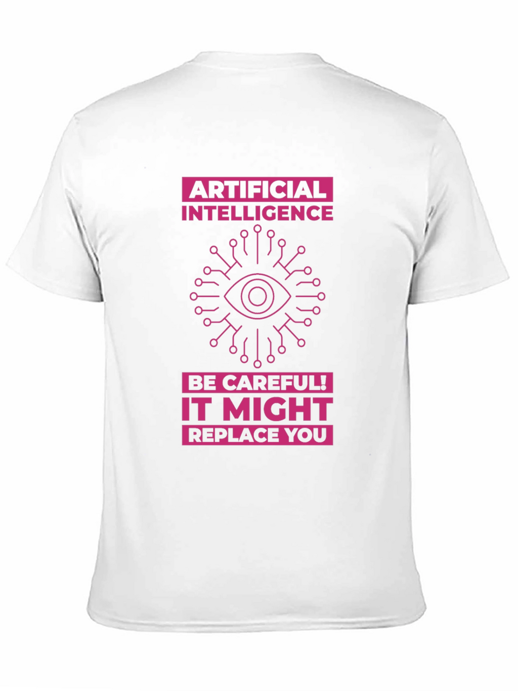 AI Warning T-Shirt - Future Tech Humor