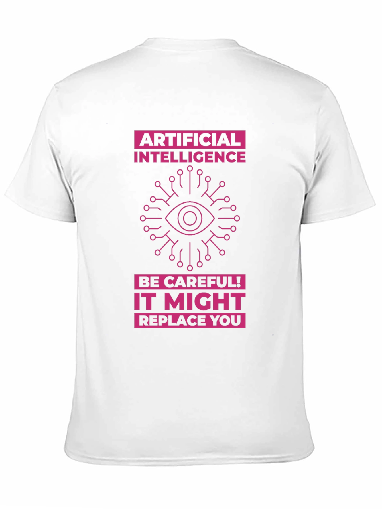 AI Warning T-Shirt - Future Tech Humor