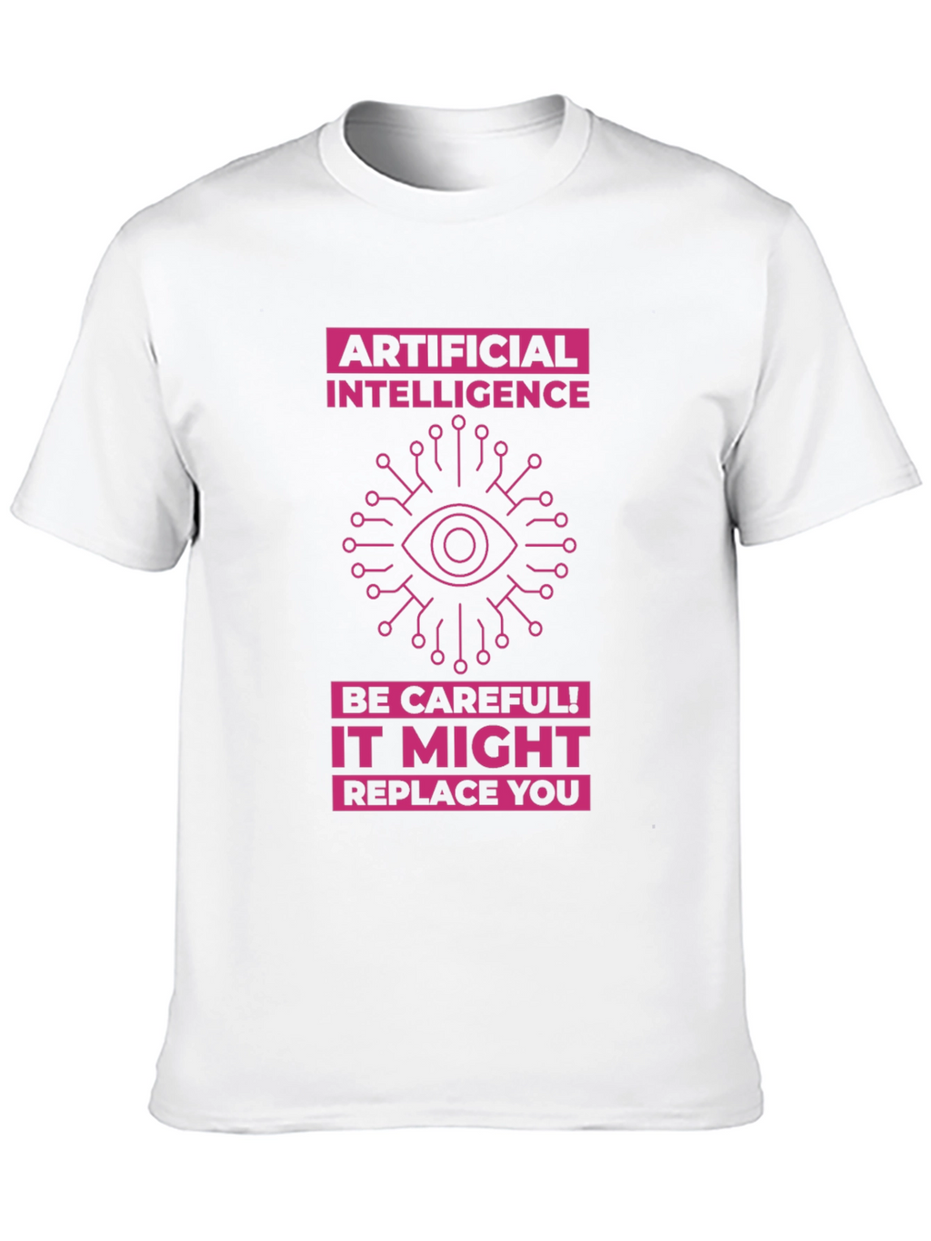 AI Warning T-Shirt - Future Tech Humor