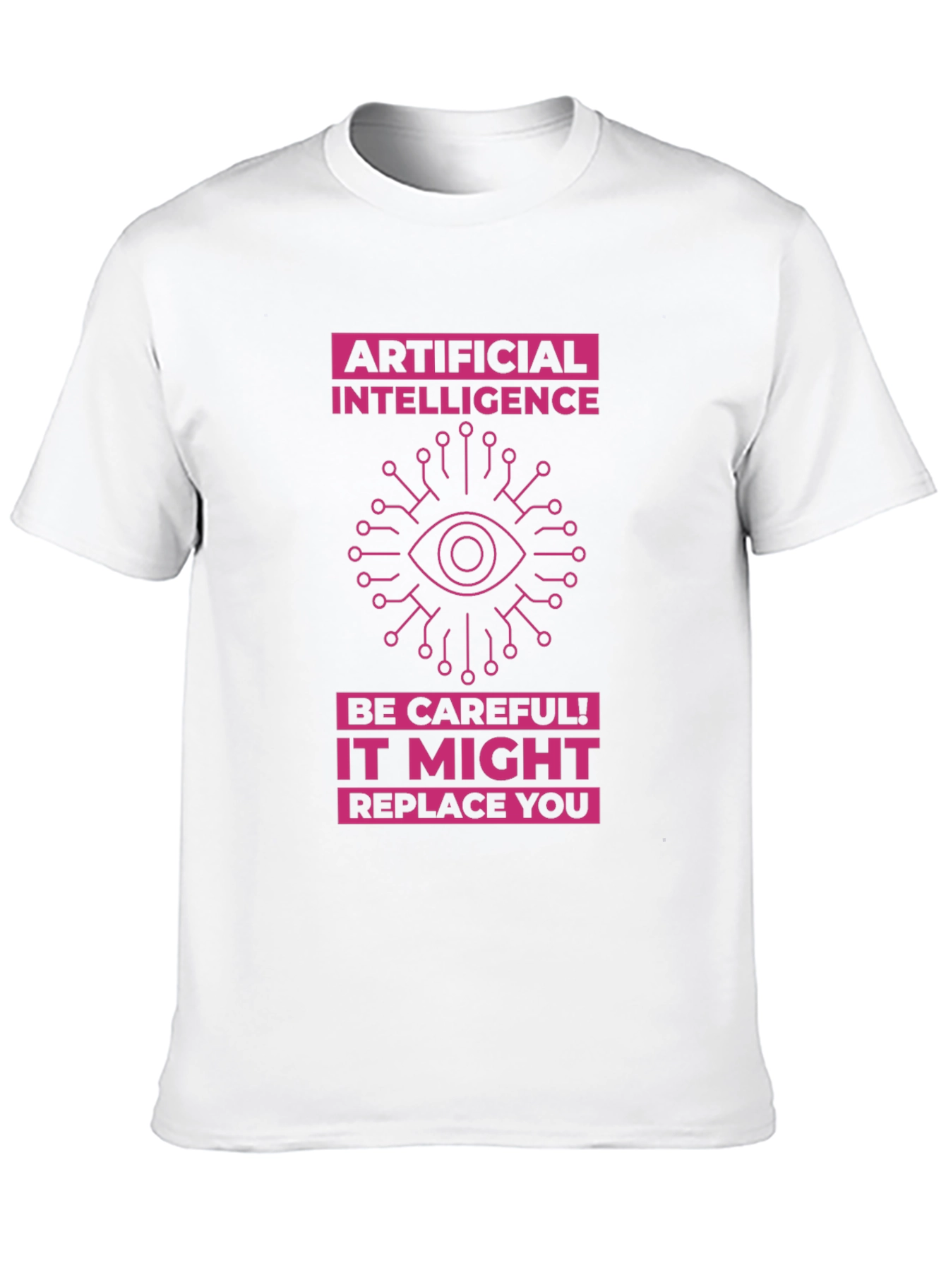 AI Warning T-Shirt - Future Tech Humor