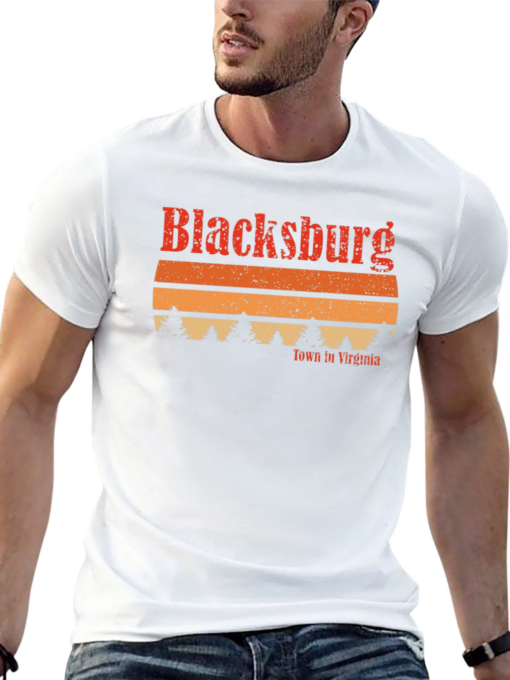 Blacksburg Virginia Retro Graphic T-Shirt
