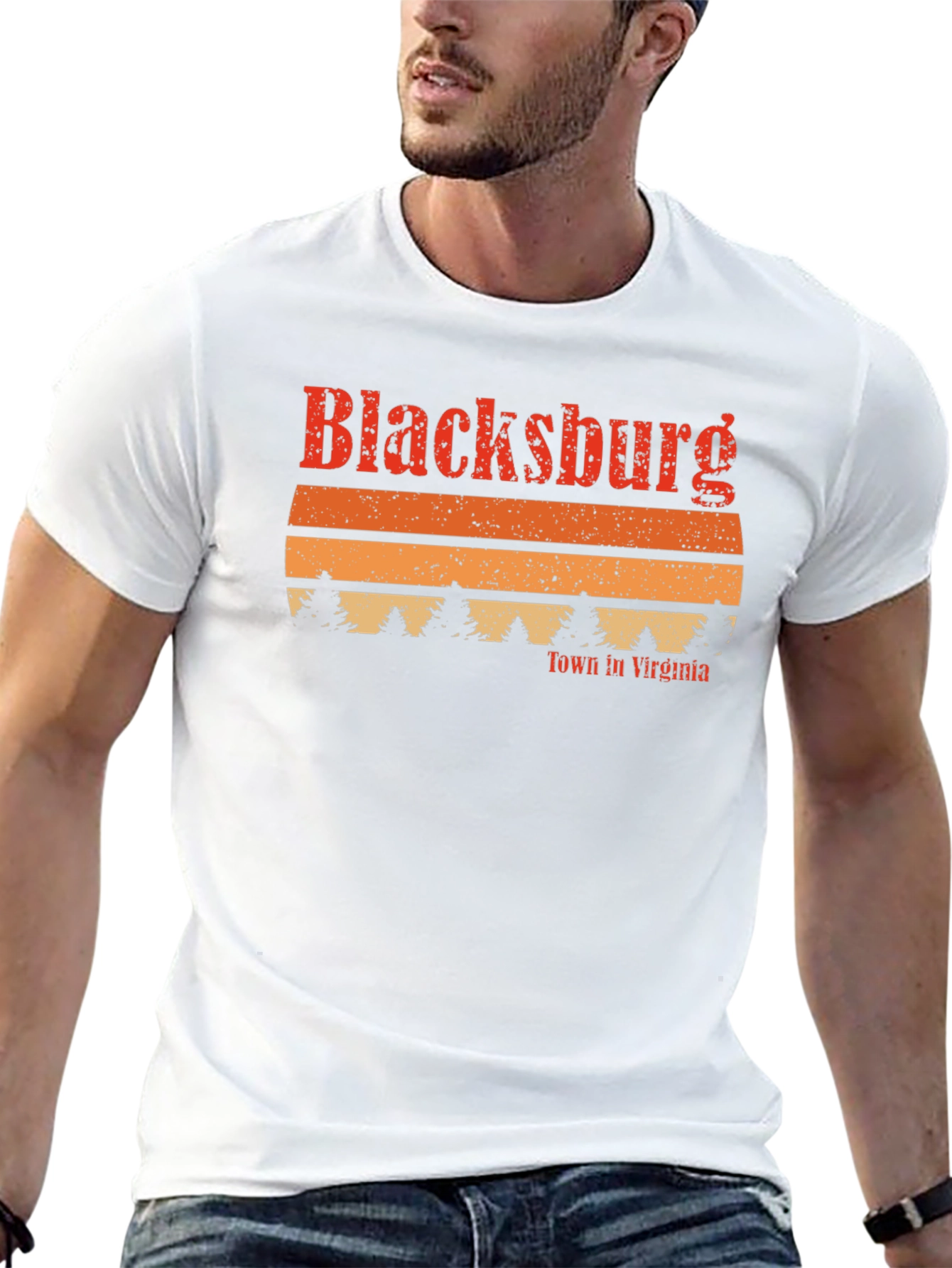 Blacksburg Virginia Retro Graphic T-Shirt