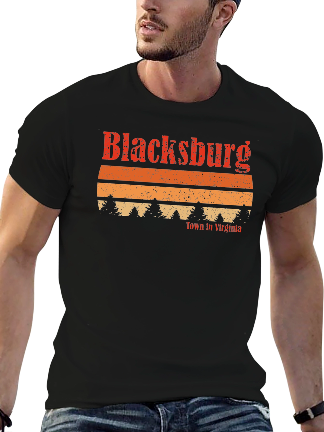 Blacksburg Virginia Retro Graphic T-Shirt