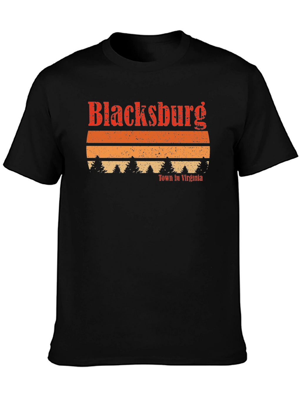 Blacksburg Virginia Retro Graphic T-Shirt