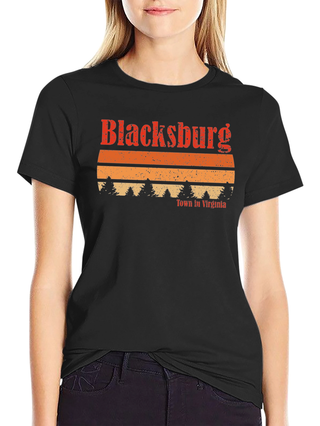 Blacksburg Virginia Retro Graphic T-Shirt