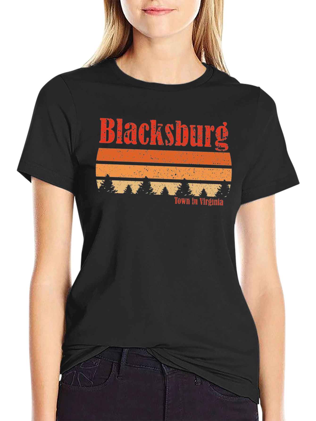 Blacksburg Virginia Retro Graphic T-Shirt