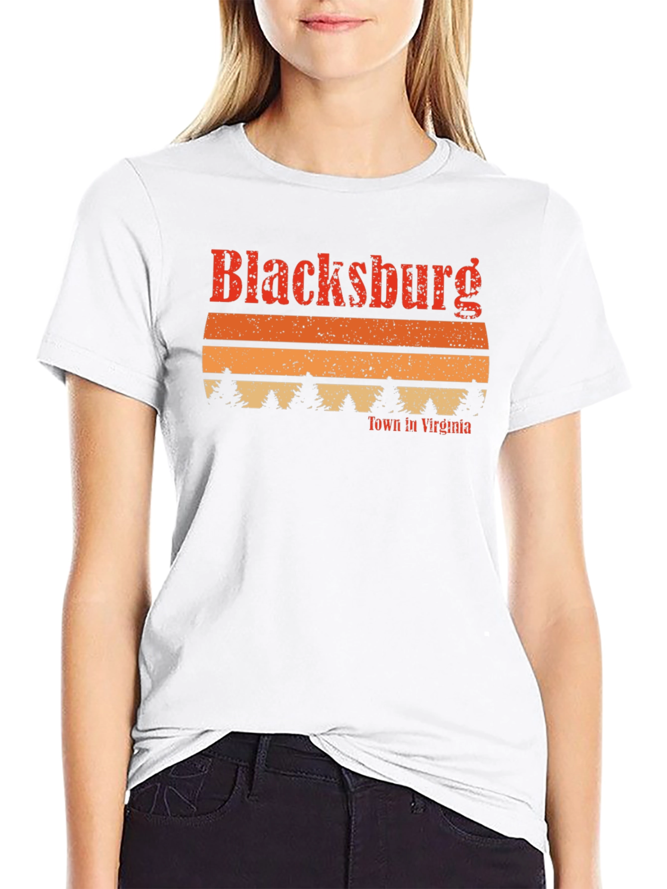 Blacksburg Virginia Retro Graphic T-Shirt