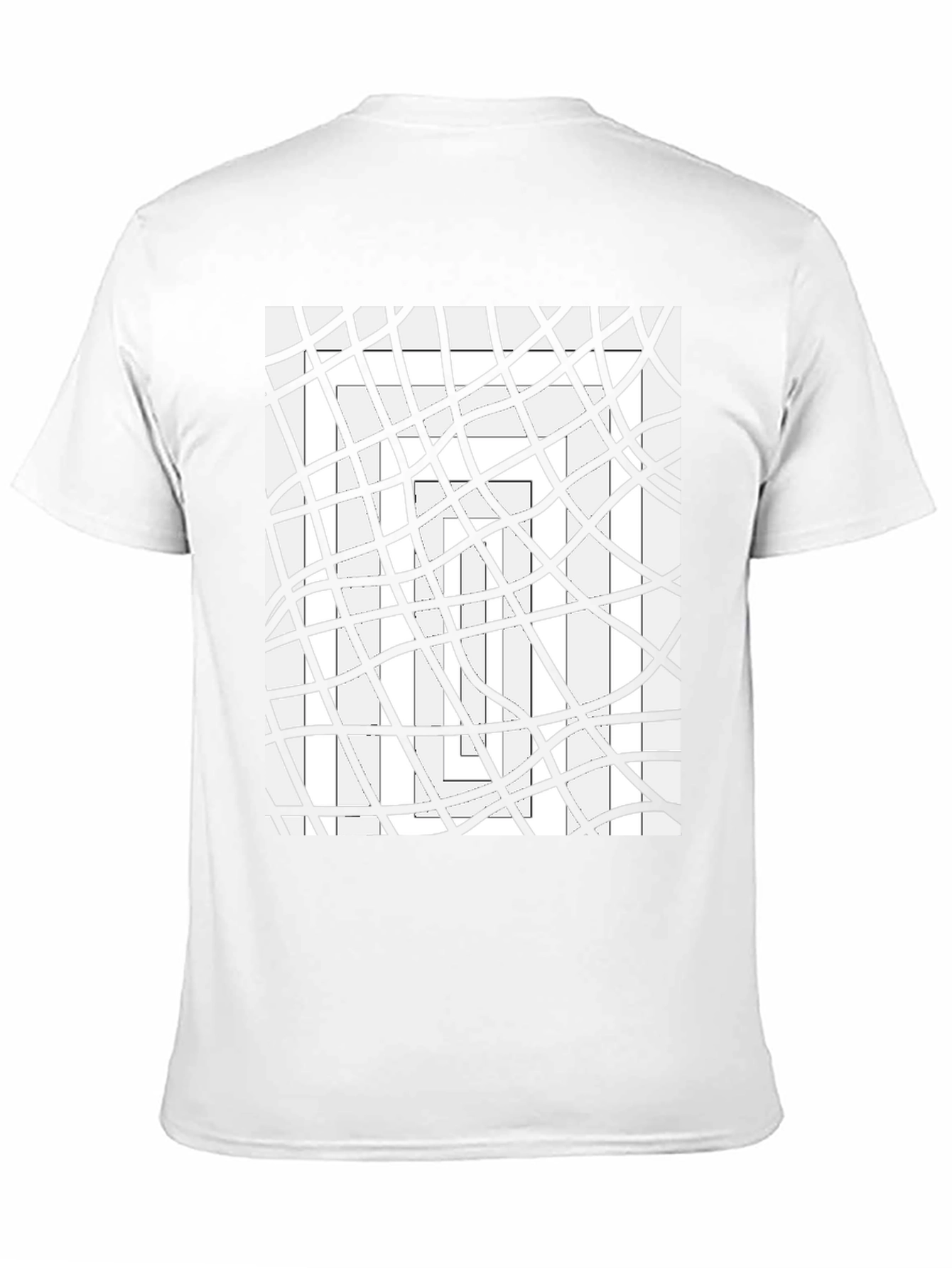Abstract Geometric Line Art Graphic Tee