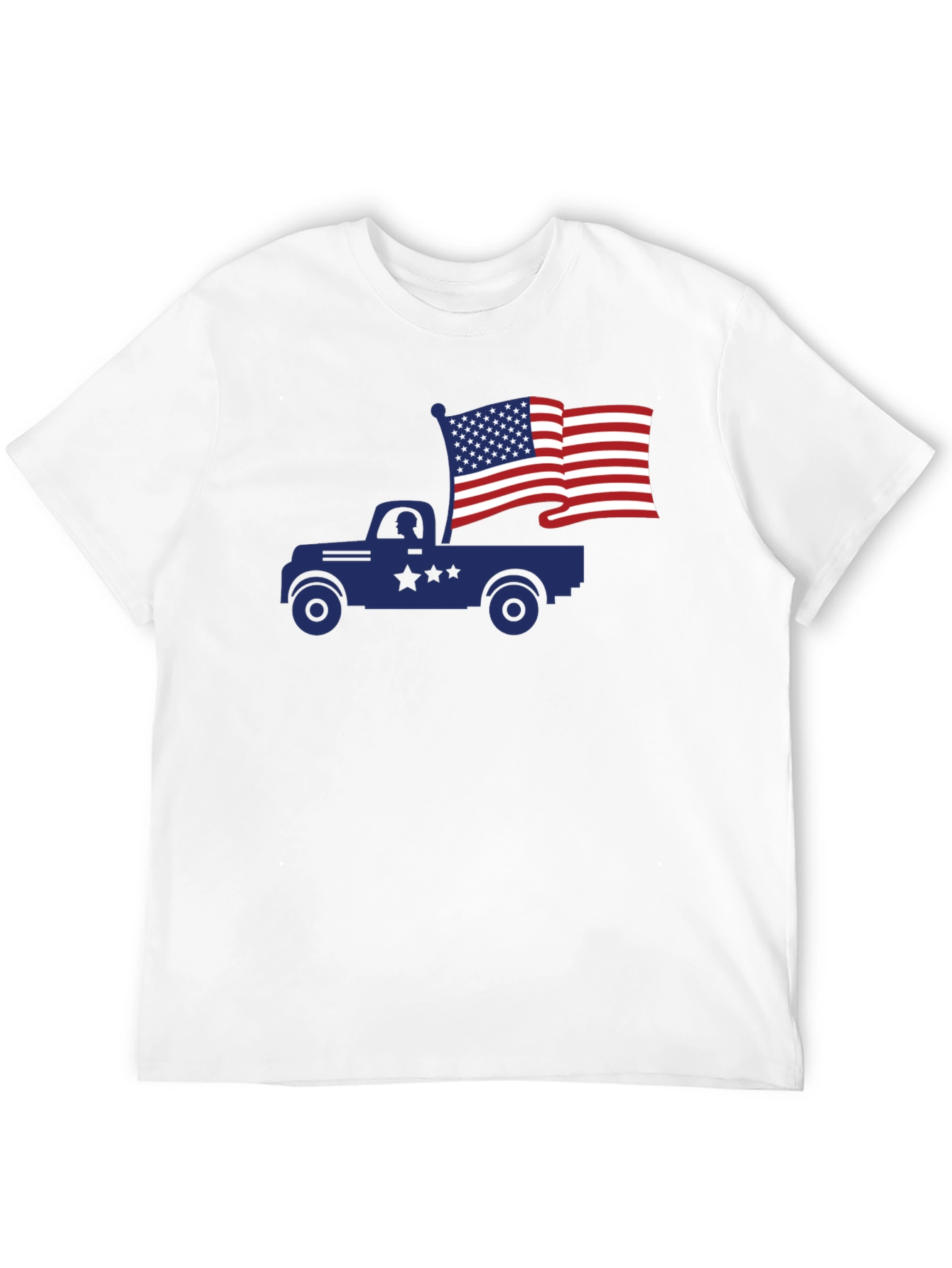 Truck with American Flag T-Shirt