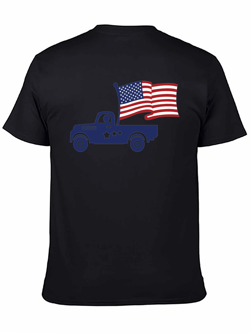 Truck with American Flag T-Shirt