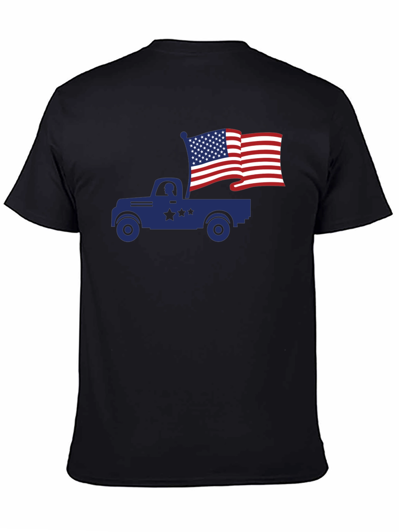Truck with American Flag T-Shirt