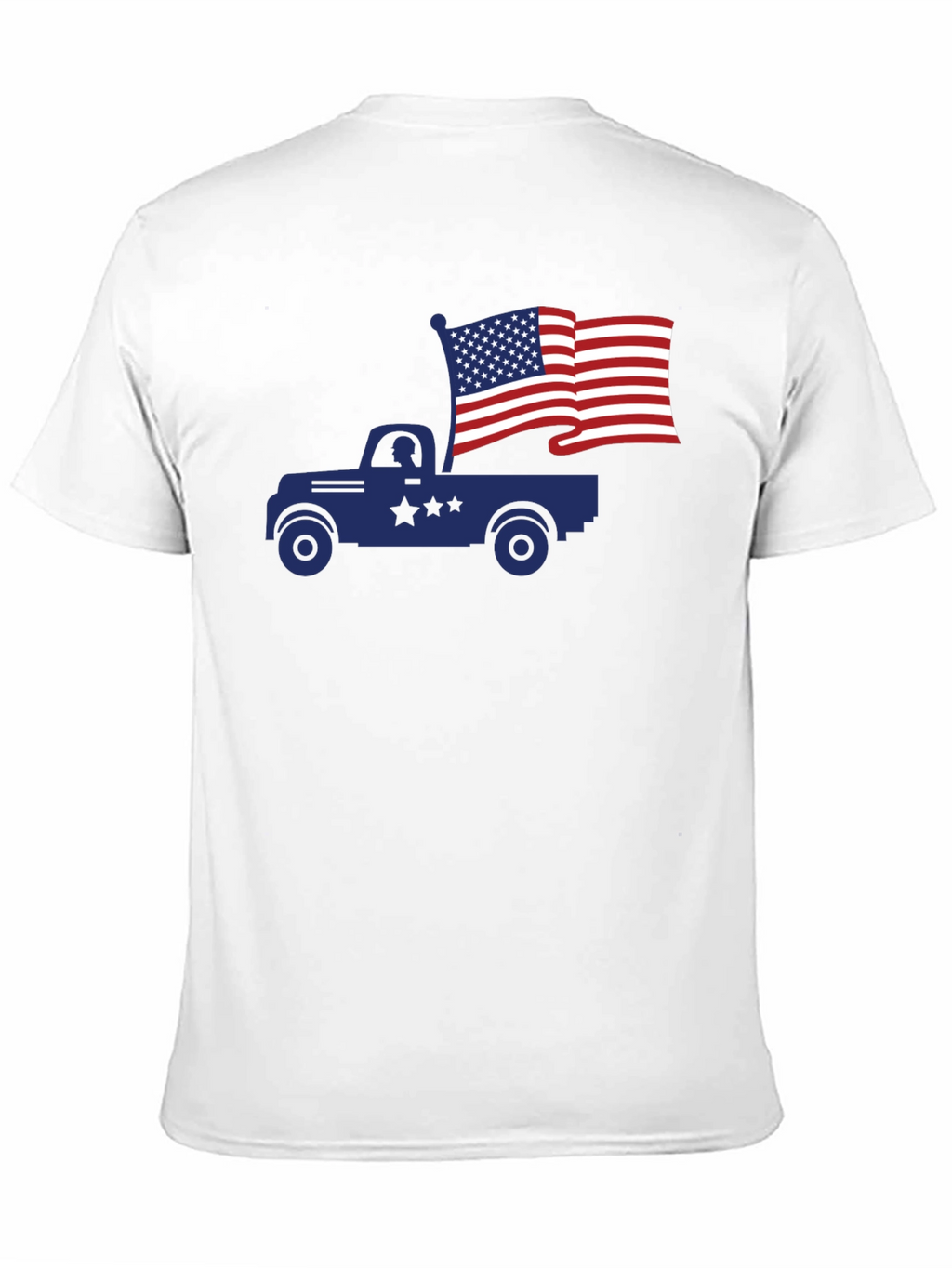 Truck with American Flag T-Shirt