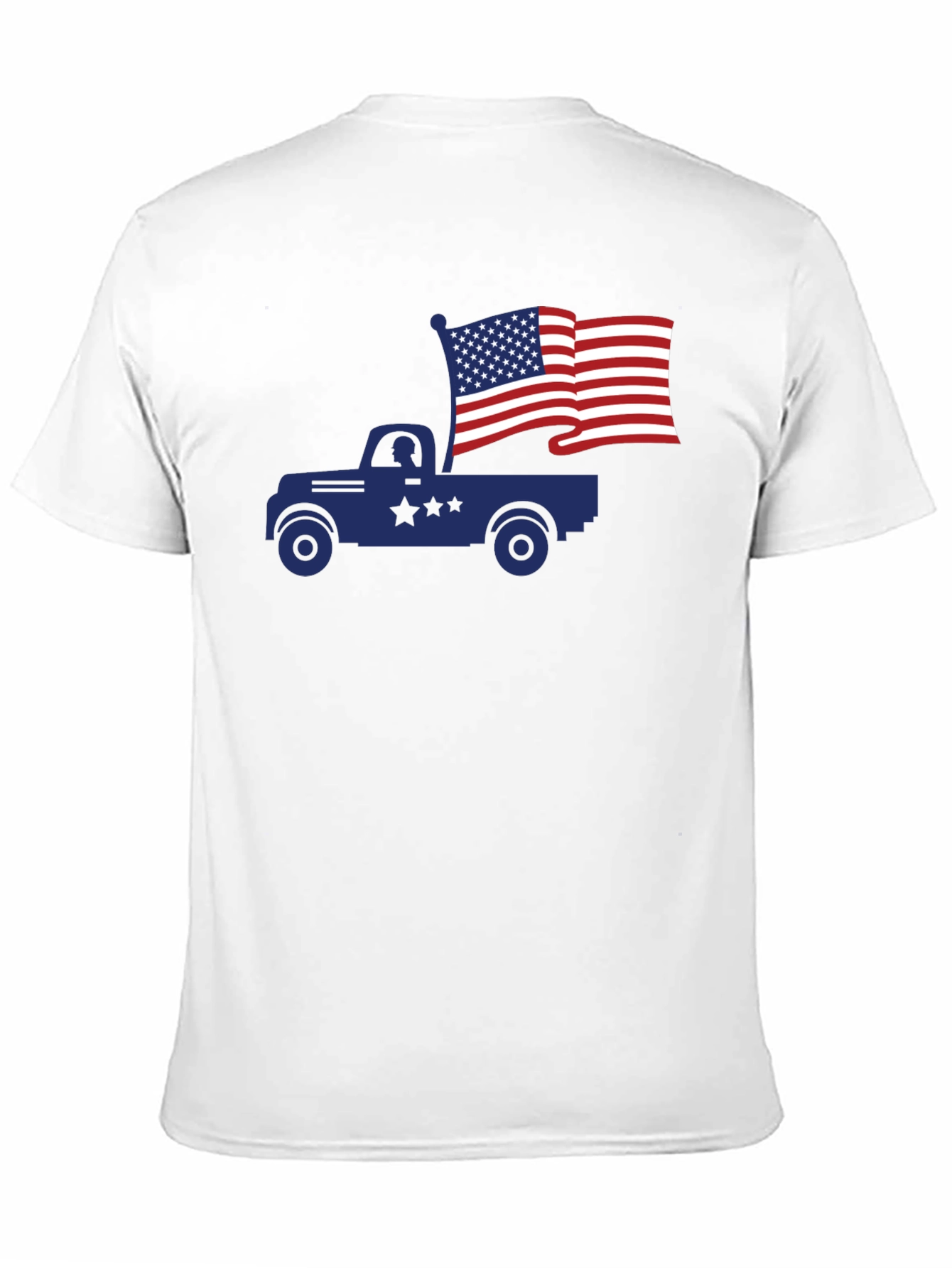 Truck with American Flag T-Shirt