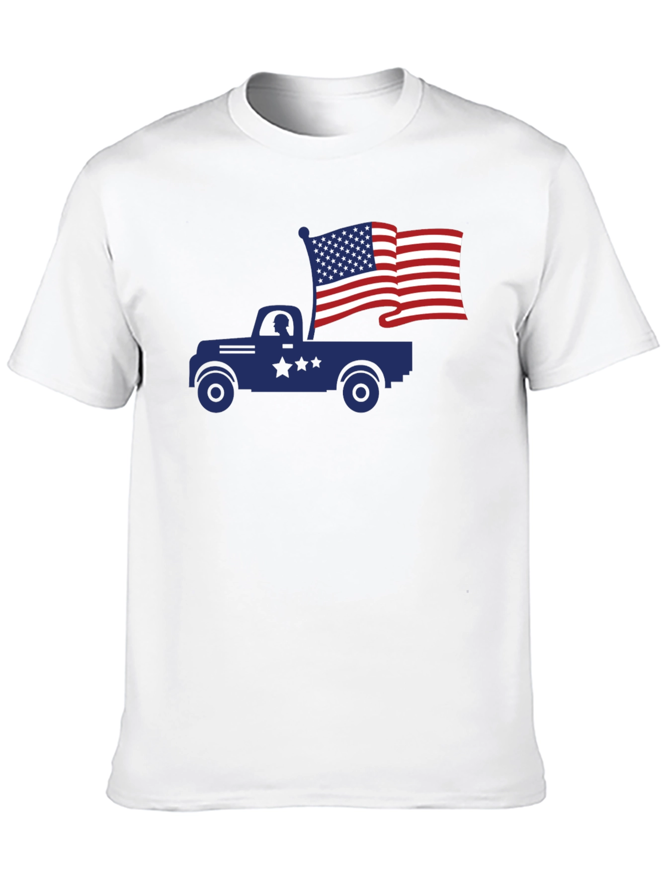 Truck with American Flag T-Shirt