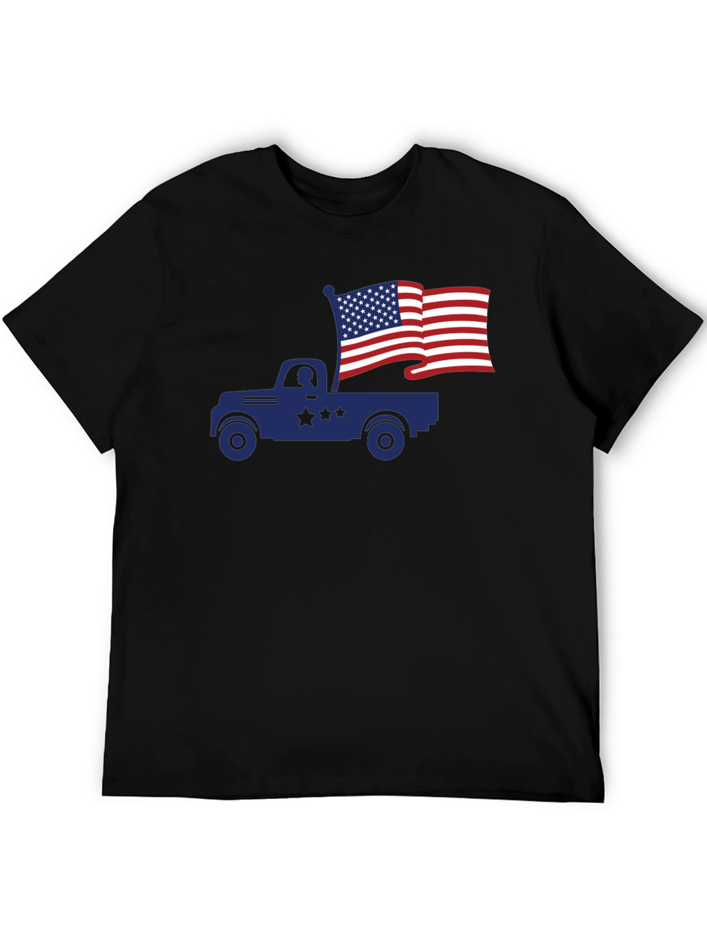 Truck with American Flag T-Shirt