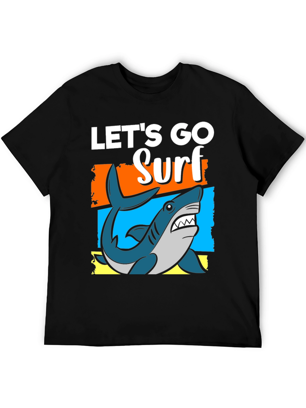 Lets Go Surf T-Shirt - Shark Graphic Tee