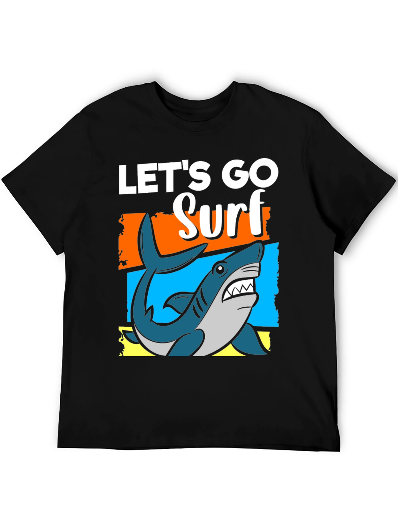 Lets Go Surf T-Shirt - Shark Graphic Tee