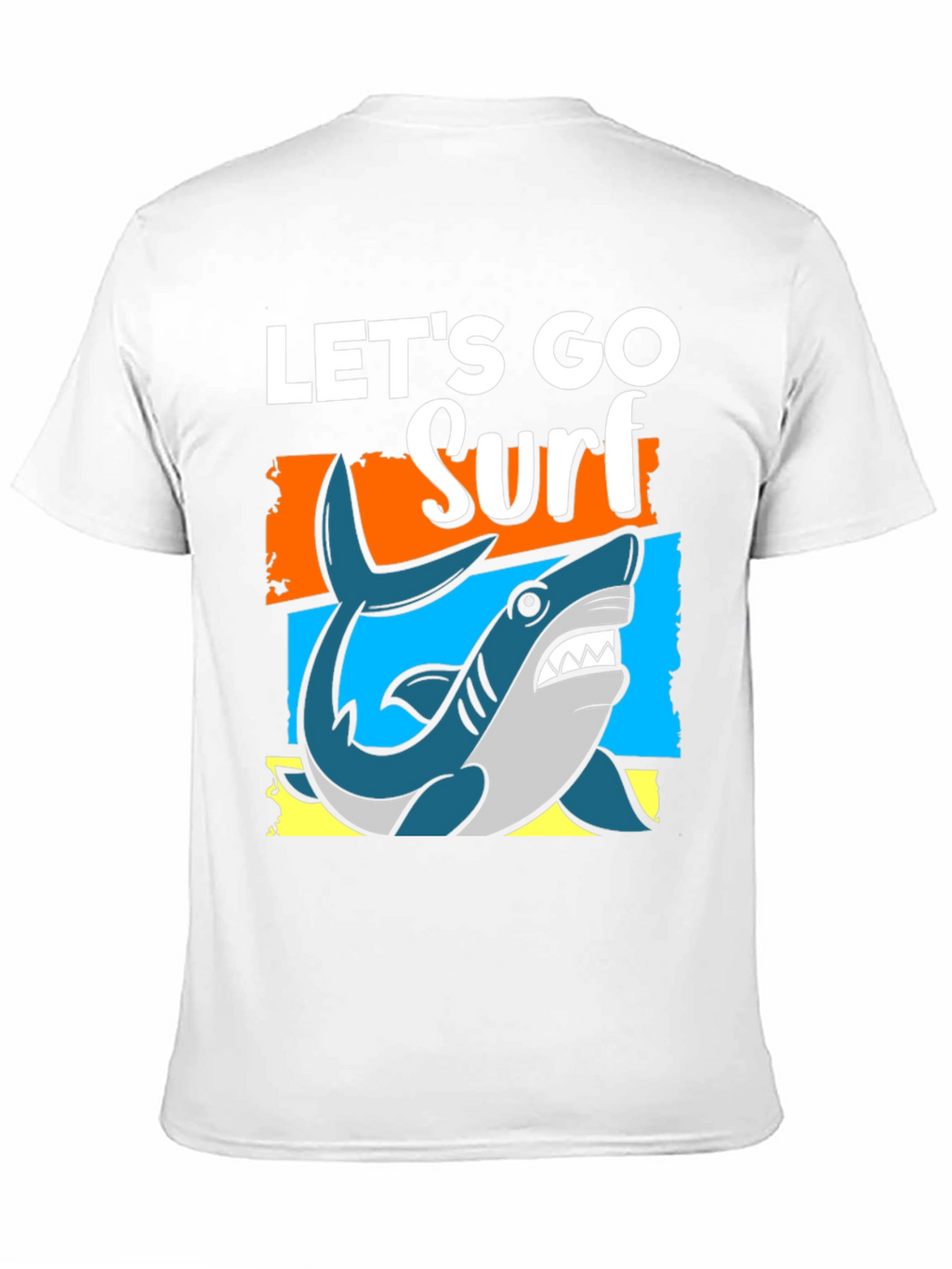 Lets Go Surf T-Shirt - Shark Graphic Tee