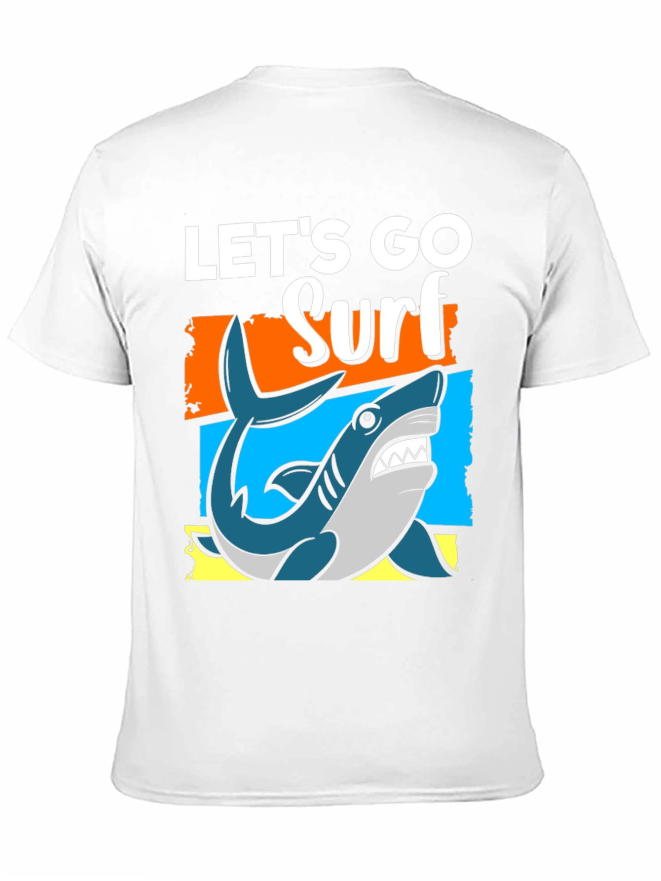 Lets Go Surf T-Shirt - Shark Graphic Tee